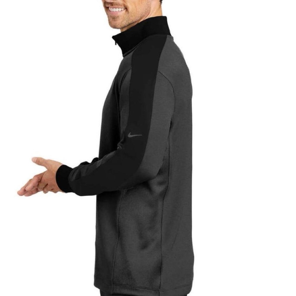 Nike Golf Men's Black & Gray Colorblock Quarter Zip Pullover Jacket Size S